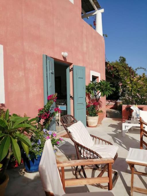 Casa Dei Melograni At Vourlidia Leros Villa Vromólithosz Kültér fotó