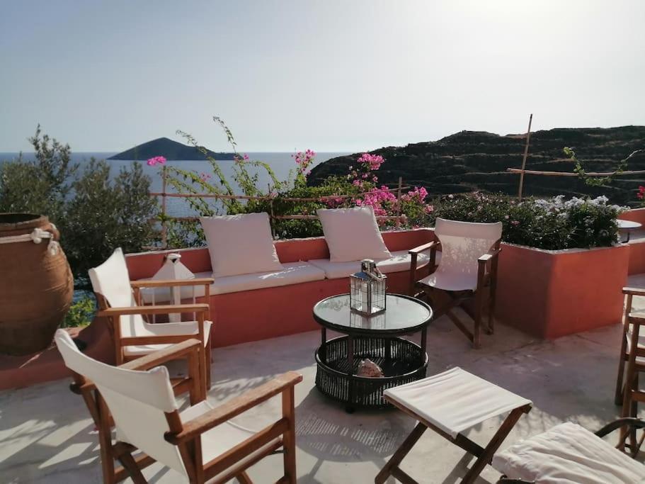 Casa Dei Melograni At Vourlidia Leros Villa Vromólithosz Kültér fotó